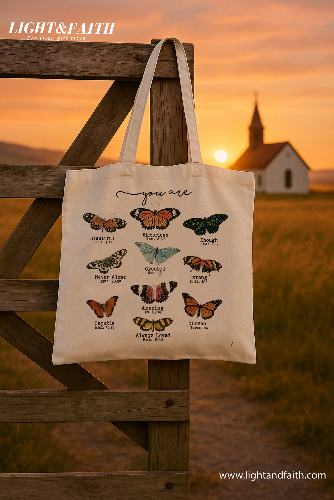 Christian Tote Bag, Faith Tote Bag, Bible Verse Canvas Tote Bag, Bible Verse Scripture, Gift Religious TBLAF01